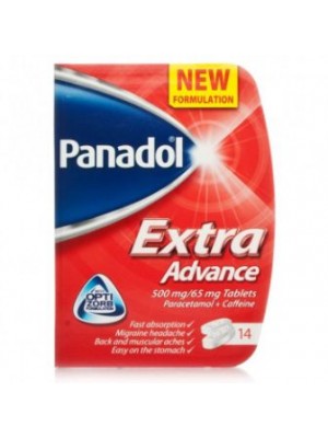 PANADOL Extra 500 mg. / 65 mg. 12 tablets